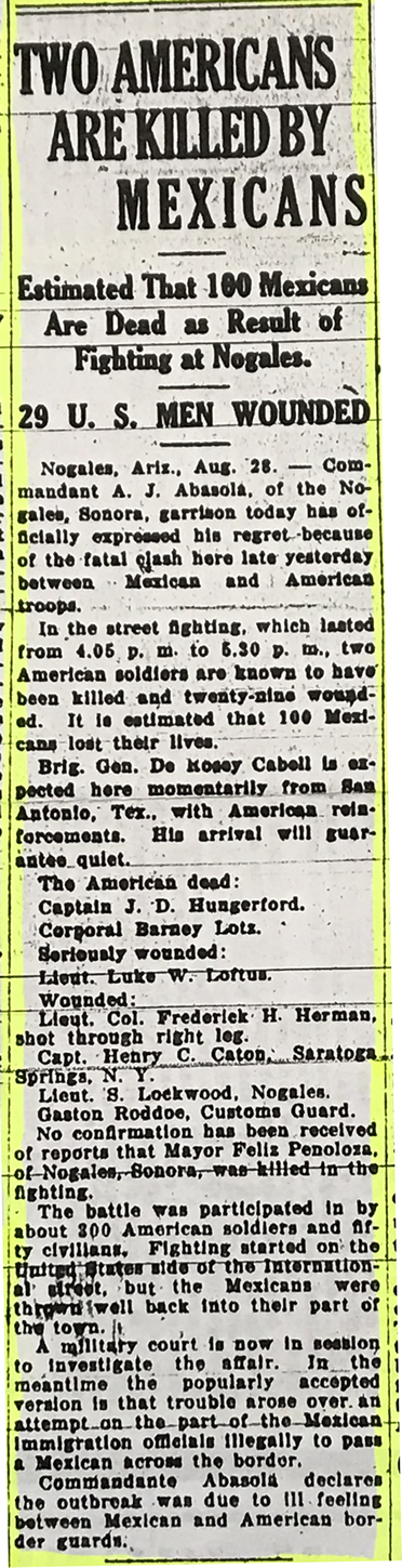 August 28, 1918 Article